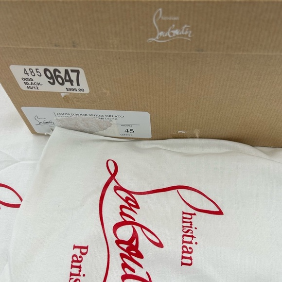 Men's Christian Louboutin, Louis Jr, orloto storm print Leather sneakers size 45 - Picture 7 of 11